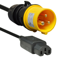 IEC 60309 (4h) 15 Amp 125 Volt Adapter